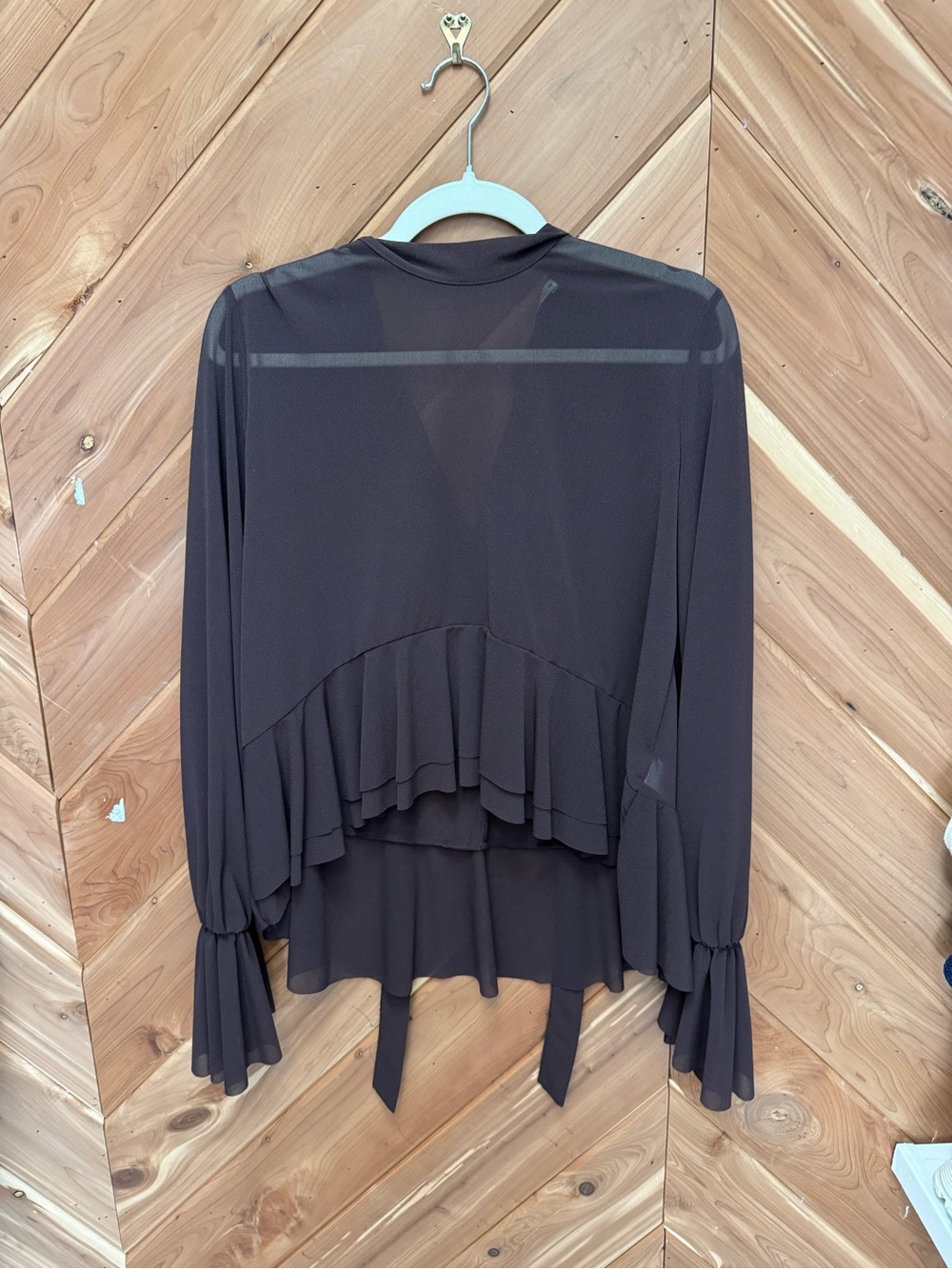 Zara Brown Top Medium